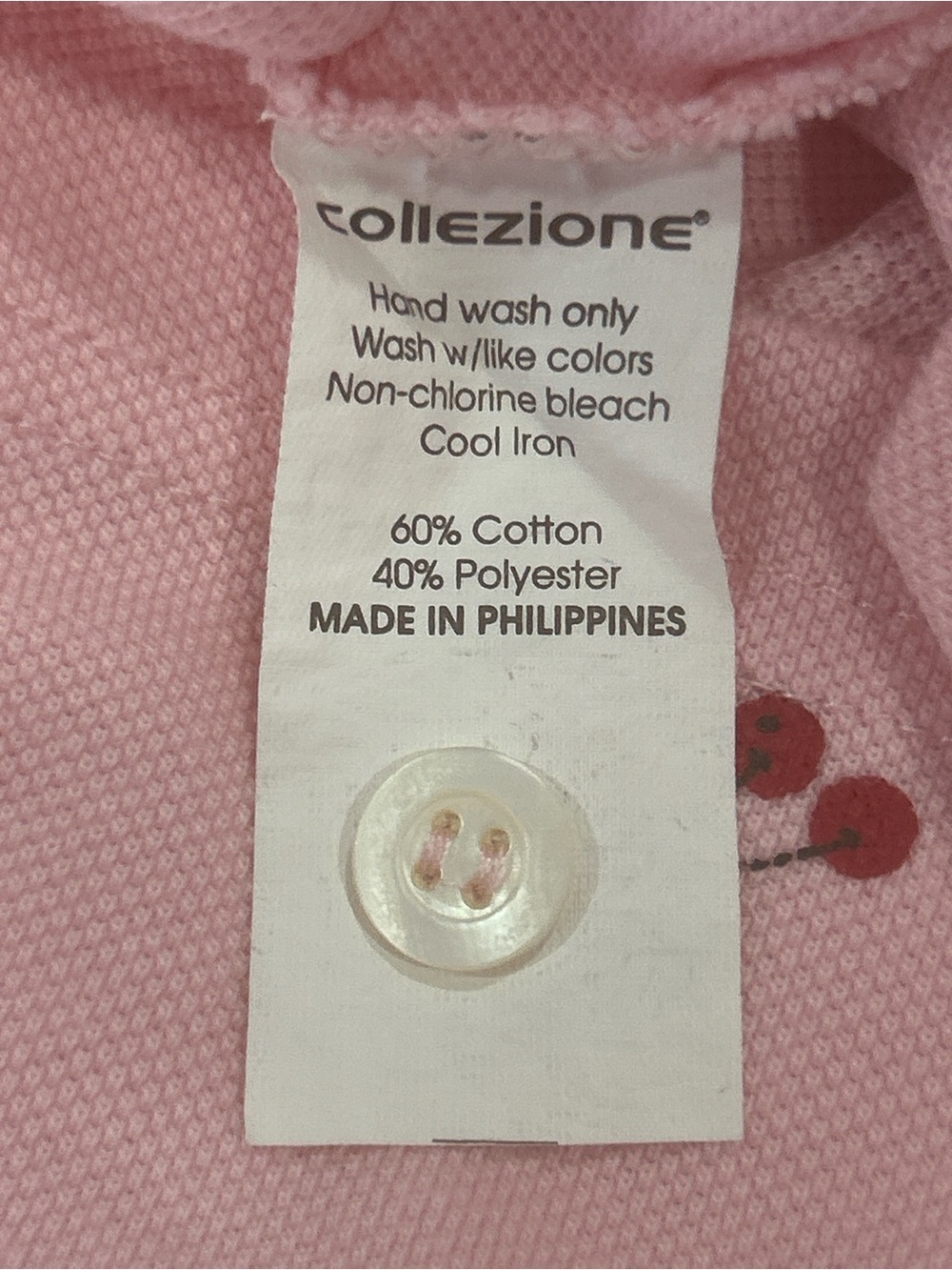 Collezione C2 Cherry Print Polo Dress Womens Small Pink Preppy tennis club retro - Picture 8 of 10
